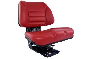 Siedzenie dzielone PVC URSUS C-330 C-360 MF czerwone