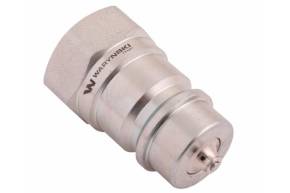 Szybkozłącze hydrauliczne wtyczka z eliminatorem ciśnienia G1/2"BSP gwint wew. ISO 7241-A Waryński