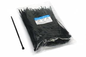 Opaski kablowe 3.5 x 150mm 200 szt w worku czarne odporne na UV
