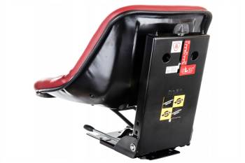 Siedzenie amortyzowane jednoczęściowe czerwone ze wspornikiem C-360  ST-C11 Akkomsan 50671060