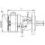 Silnik hydrauliczny orbitralny SMR 160 cm3/obr. 4 otwory wałek 32mm
