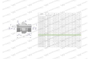 Przyłączka hydrauliczna (odmiana ciężka XGE) BB M24x1.5 16S x 3/8