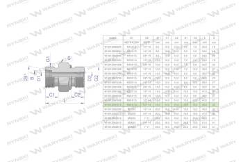 Przyłączka hydrauliczna (odmiana ciężka XGE) BB M24x1.5 16S x 3/4