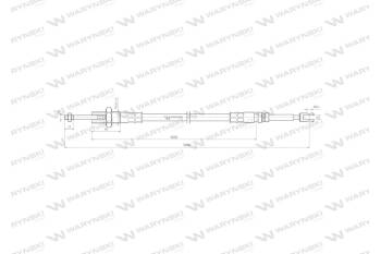 Linka do sterowania rozdzielaczem na widełki L-5000mm Waryński