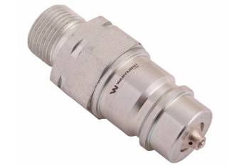 Szybkozłącze hydrauliczne wtyczka z eliminatorem ciśnienia M20x1.5 gwint zew. EURO (9100822W) (ISO 7241-A) Waryński